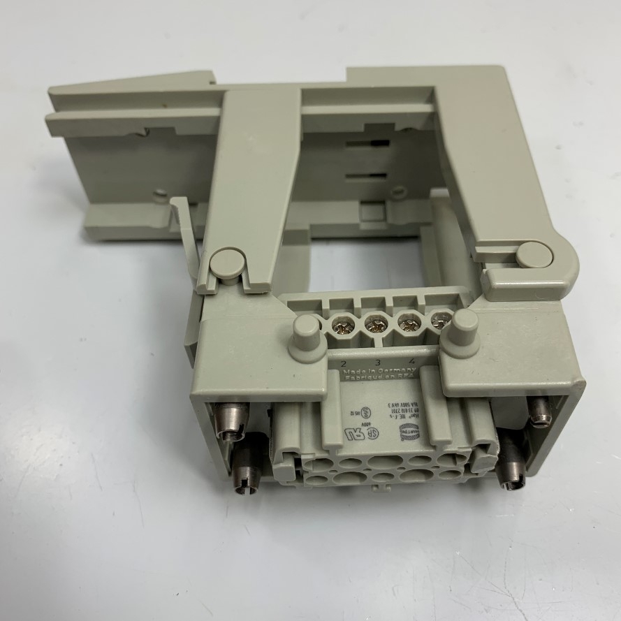 Giắc Cắm Điện Công Nghiệp 10 Pin 16A 500V 6KV3 Harting Han 10E-F-S 09330102701 Female Connector Industrial