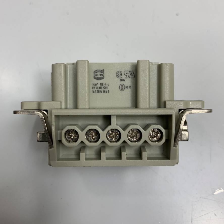 Đầu Nối Điện Chịu Nhiệt Cao Connector 10 Pin Female Harting Han 10E-F-s 09 33 010 2701 16A 500V 6KV 3