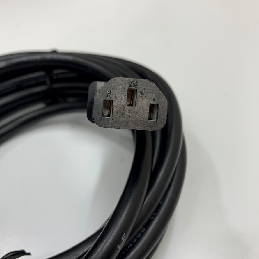 Dây Nguồn APC Power Cord C13 to C14 13.3Ft Dài 4M 10A 250V 18AWG 3x1.5mm² H05VV-F 75°C GTSA-3 Cable OD 8.2mm AP9870 in China