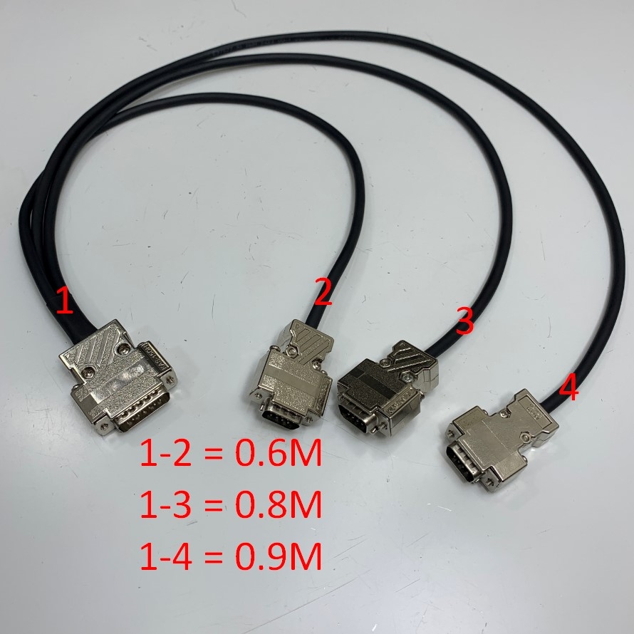 Cáp Splitter Y Cable DB15 Male D-Sub 2 Rows to Three 3 Port DB9 Male Dài 0.6M/0.8M/0.9M For Industrial Splitter Cable