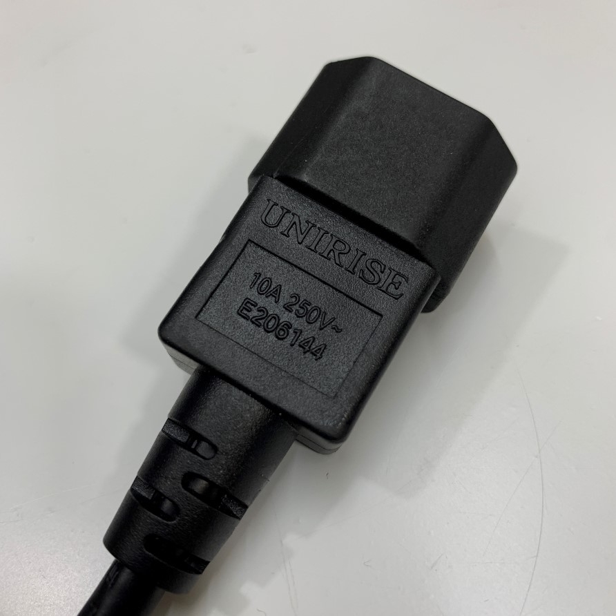 Dây Nguồn APC Power Cord IEC C13 to C14 Cable 3Ff Dài 0.9M 10A 250V H05VV-F 18AWG 3x0.824mm² VW-1 105°C CSA SVT UL Cable OD 6.4mm AP9870 in Taiwan