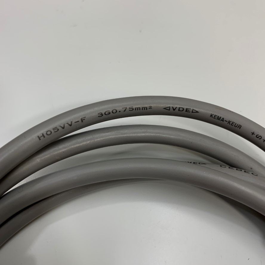 Dây Nguồn APC Power Cord IEC C13 to C14 Cable Dài 1.8M 10A 250V H05VV-F 18AWG 3x0.75mm²  75°C VDE Cable OD 7.0mm Grey Color AP9870 in China