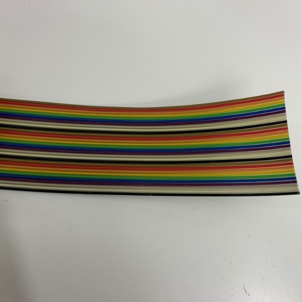 Cáp Bẹ Nhiều Mầu GENERIC Flat Ribbon Cable 30 Pin Rainbow IDC 30 Wire 1.27mm Pitch 10 Meters 38.1mm Width 26AWG 300V