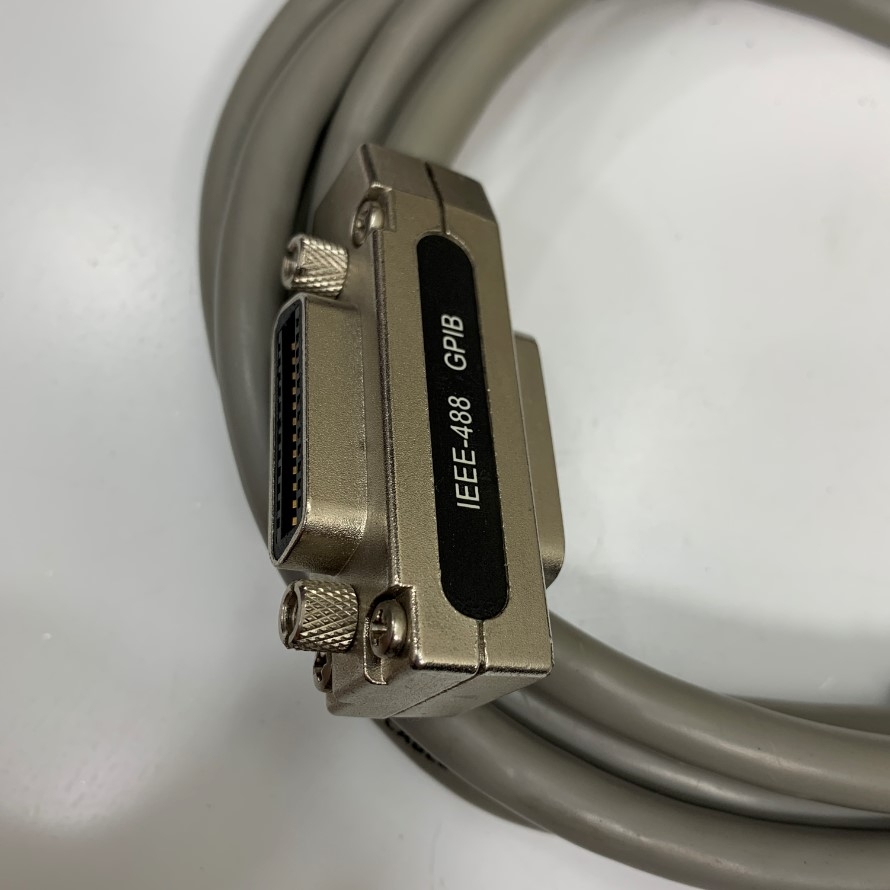 Cáp SUNG JIN IEEE 488 GPIB CN24 Pin Male to Female Cable Dài 1.9M 6.3ft in Korea For GPIB Instrument PCI/GPIB or PCIe/GPIB Card and LAN/GPIB/USB