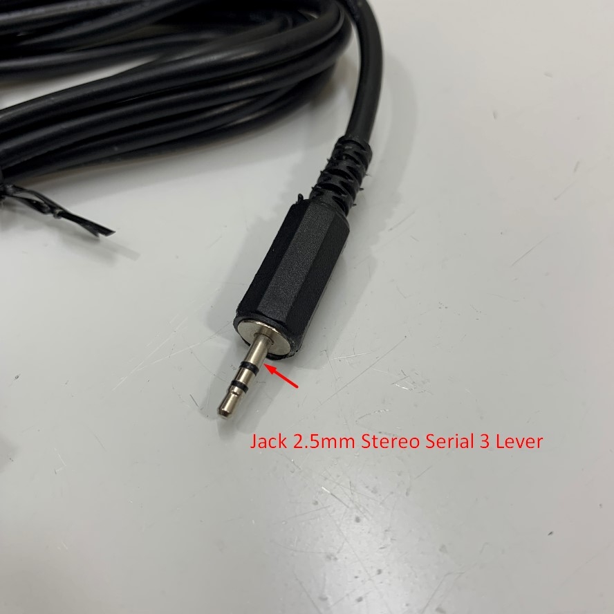 Cáp RS232 Serial Cable DB9 Female to Mini 2.5mm Audio Jack 3 Lever Communication Serial Data Cable Dài 2M