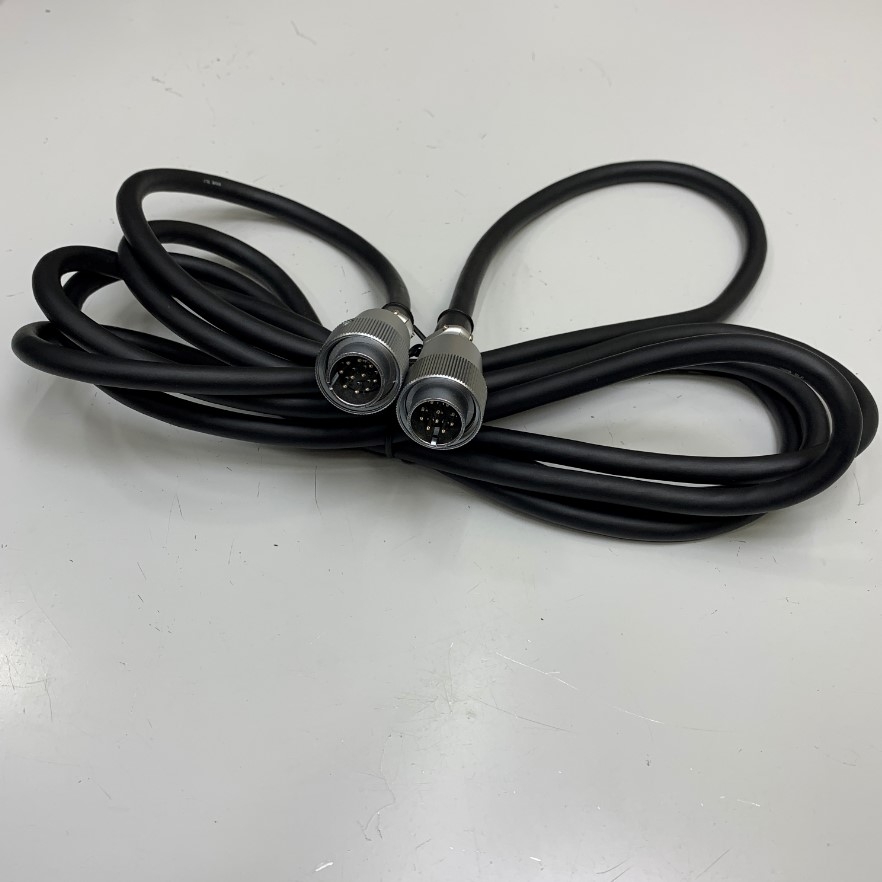 Dây Cáp Tô Vít Cho Máy Tự Động Driver Cord For Automated Machines BLF7-0612-VI HIOS Cable Hirose Circular Connector 10 Pin Male to Male Dài 3M 10ft