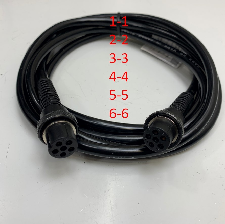 Dây Cáp Tô Vít Cho Máy Tự Động 6 Pin Female to Female Driver Cord Dài 2M 6.5F For Automated Machines PG Series, BLG-BC1, BLG-BC2 and BLG-OPC Series Screwdrivers