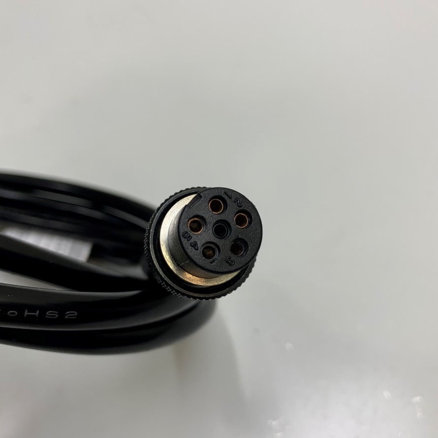 Dây Cáp Tô Vít Cho Máy Tự Động 6 Pin Female to Female Driver Cord Dài 2M 6.5F For Automated Machines PG Series, BLG-BC1, BLG-BC2 and BLG-OPC Series Screwdrivers