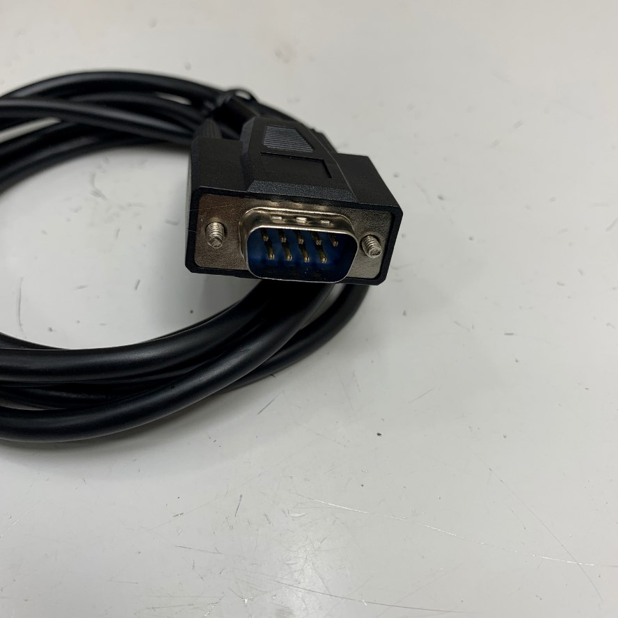 Cáp 1.5M 5ft RS232 Communication DB9 Male to Shielded RJ45 Cable Black PVC 28AWG For PLC Omron CQM1H-CPU21 witch Serial Port MJ2 Fuji Hakko Monitouch TS2060 Touch Screen Panel