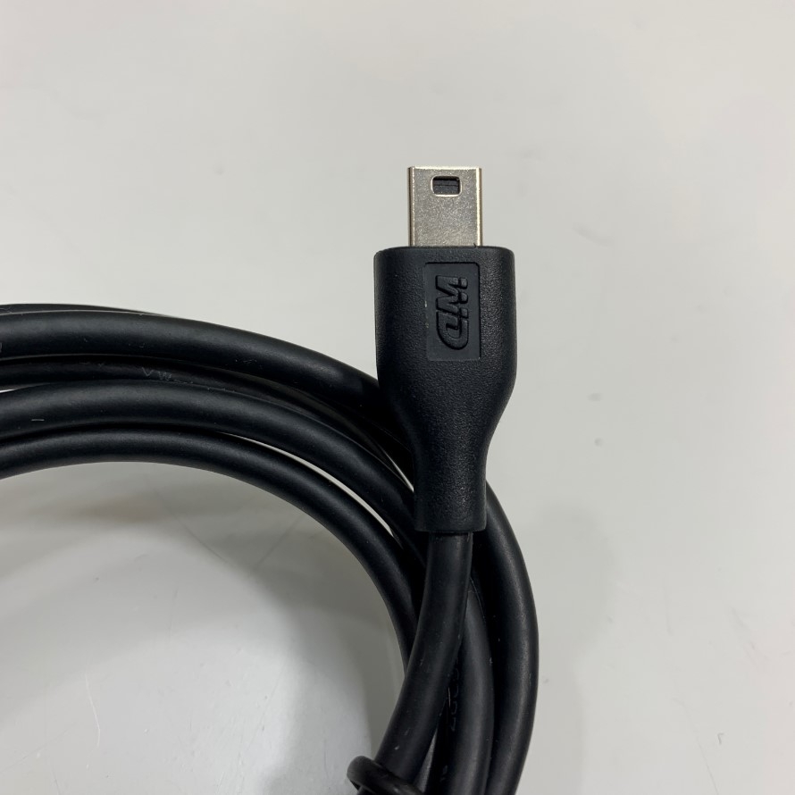 Cáp 1.3M 4.3ft USB Interface Cable USB 2.0 Type A to Mini USB 5 Pin Shielded 480Mbps For Máy Kiểm Kho ATID AT880/AT911N/ AT288N Handheld UHF RFID Reader