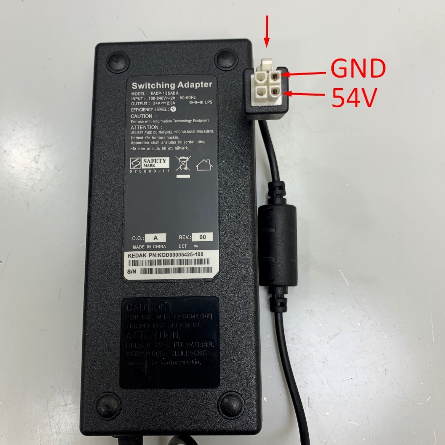 Adapter 54V 2.5A EADP OEM Delta ADP-150AR B 54V 2.78A Connector Size Molex 4 Pin Pitch 4.2mm For Switch PoE Cisco CBS350-8FP-E-2G-EU