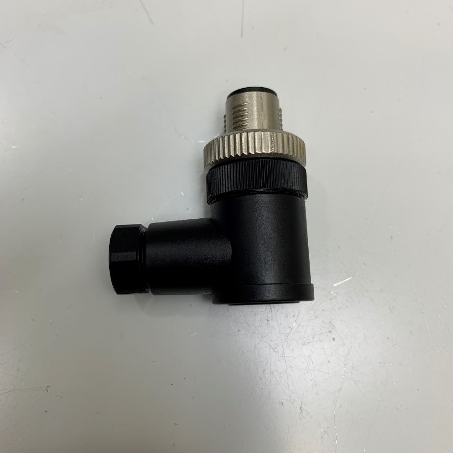 Đầu Jack Metabee Connector M12 A-Coded 4 Pin Male Right Angle Nickel Plated Screw Terminal Straight For Circular Industrial M12 Connector