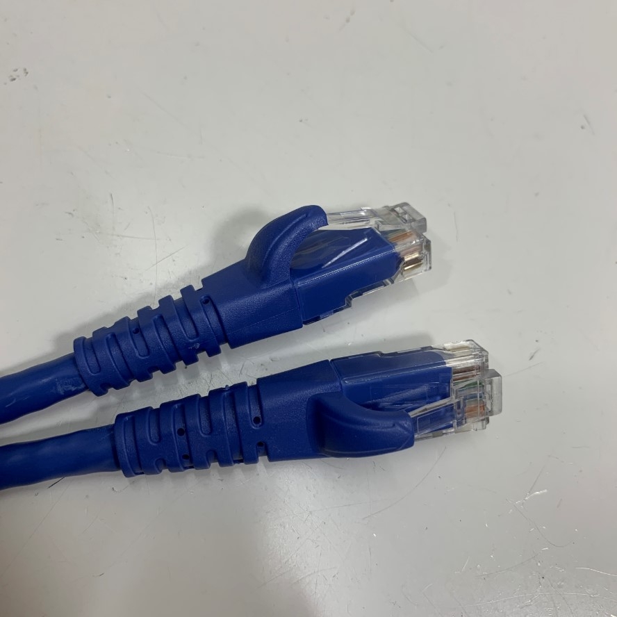 Cáp Mạng Đúc OEM UC-CMC010-01A Dài 1M 3.3ft Cable Blue CAT6 UTP 24AWG Industrial Ethernet Gigabit RJ45 For HMI PLC Ethernet RJ45 Cable