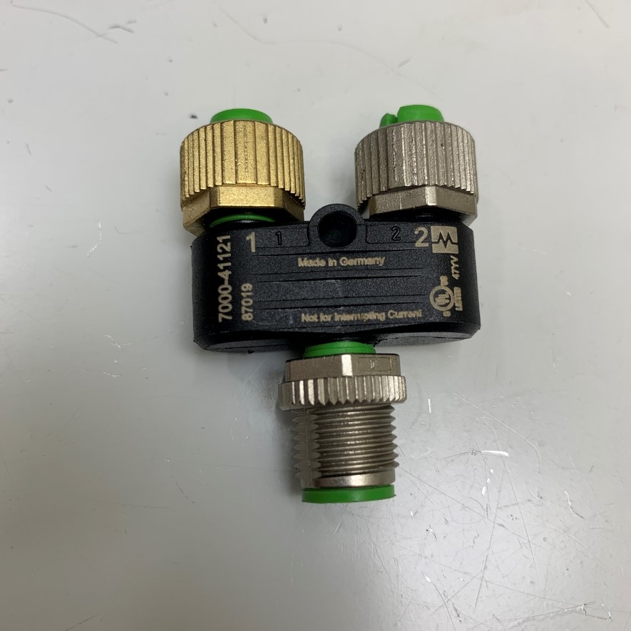 Đầu Jack T-Coupler 7000-41121 Murrelektronik Connector M12 A-Code 5 Pin Male to 2x M12 5 Pin Female