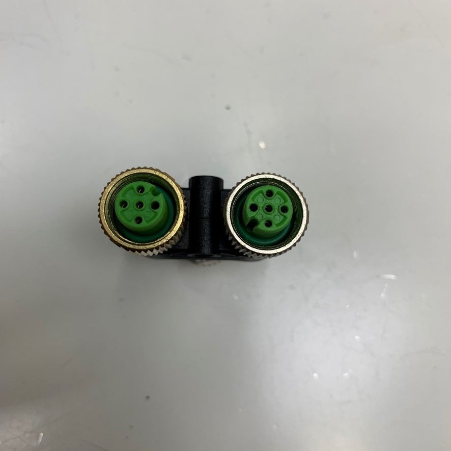 Đầu Jack T-Coupler 7000-41121 Murrelektronik Connector M12 A-Code 5 Pin Male to 2x M12 5 Pin Female