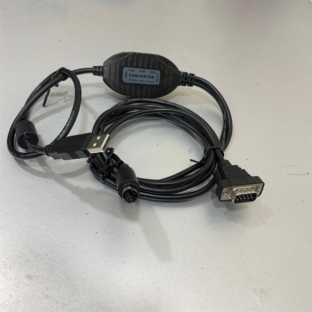 Cáp Nạp Chương Trình Cho Schneider Sepam Relay Series 20,40,50,80 Với Máy tính Cable USB to Mini din 6 Pin Male + 1 Port RS232 Serial Gearmo USA-FTDI2X 1.5M