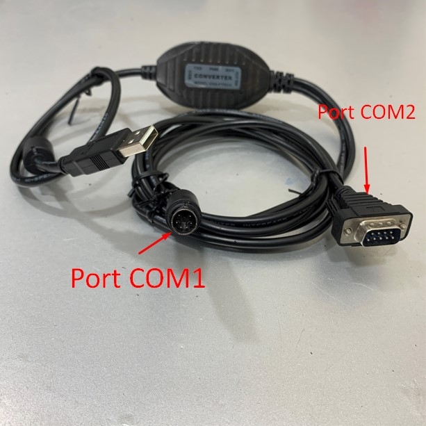 Cáp Nạp Chương Trình Cho Schneider Sepam Relay Series 20,40,50,80 Với Máy tính Cable USB to Mini din 6 Pin Male + 1 Port RS232 Serial Gearmo USA-FTDI2X 1.5M