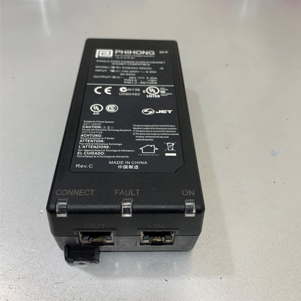 Bộ Chuyển Nguồn POE 56V 0.35A 19.6W PHIHONG POE20U-560(G)-R PoE Standard IEEE802.3af PoE+ RJ45 10/100/1000 Mbit/s