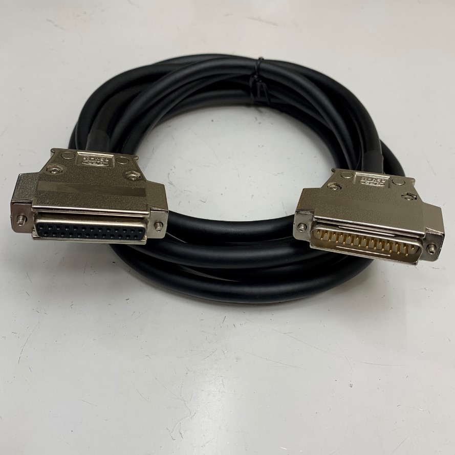 Cáp 2M 6.5ft Cable DB25 Male to Female D-Sub 25 Ways Metal Shell Connector For TDE Macno Servo Drive