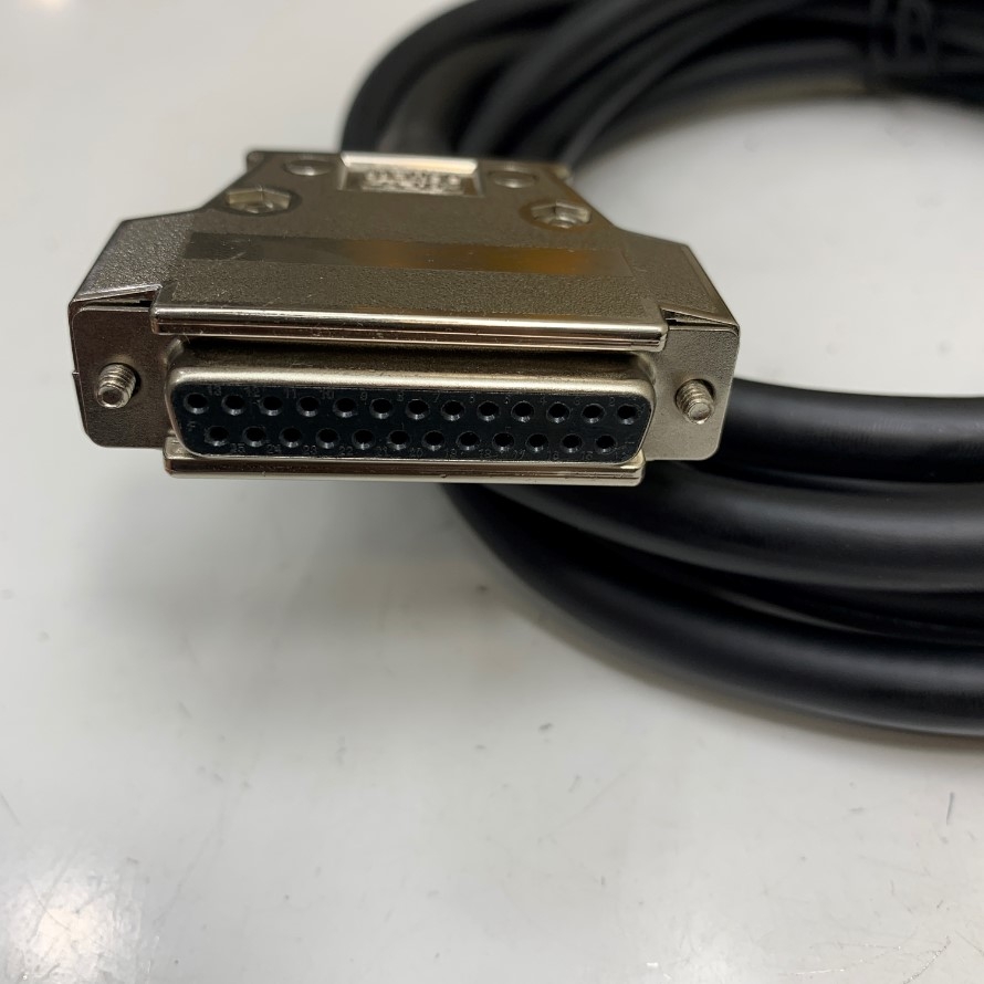 Cáp 2M 6.5ft Cable DB25 Male to Female D-Sub 25 Ways Metal Shell Connector For TDE Macno Servo Drive