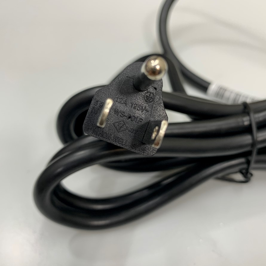 Dây Nguồn HPE AF556A 8.3Ft Dài 2.5M AC Power Cord NEMA 5-15P to C13 12A 125V/250V 16AWG 3x1.25mm² Cable OD 8.2mm in Taiwan