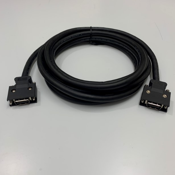 Cáp MR-J2HBUS3M Dài 3M For Mitsubishi J2S-B Servo Drive Communication Cable SCSI MDR 20 Pin Male to Male
