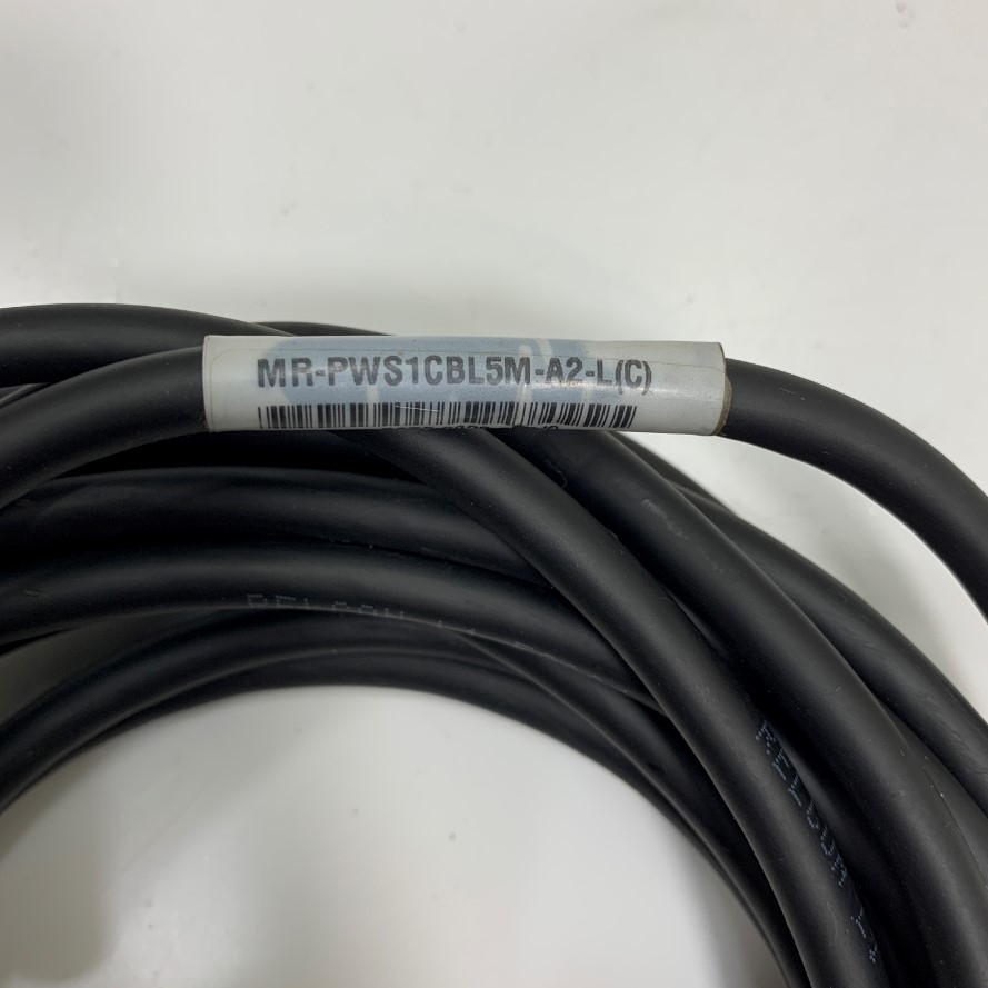 Cáp Mitsubishi MR-PWS1CBL5M-A2-L Dài 5M 17ft Connector SM-2174053-1 4 Pin to 4 Core Open Cut End For Mitsubishi Servo Motor Encoder Cable in Korea