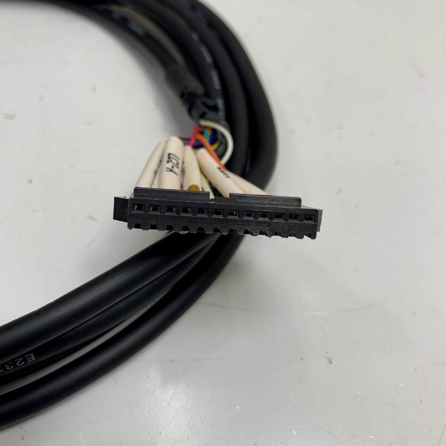 Cáp 3M 10ft Connector Mini DIN 8 Pin Female Circular with M14 Locking to Molex Female 12 Pin 2.54mm Cable E232407 26AWG 300V MYUNGBO For Industrial Sensor, Automatic Machine