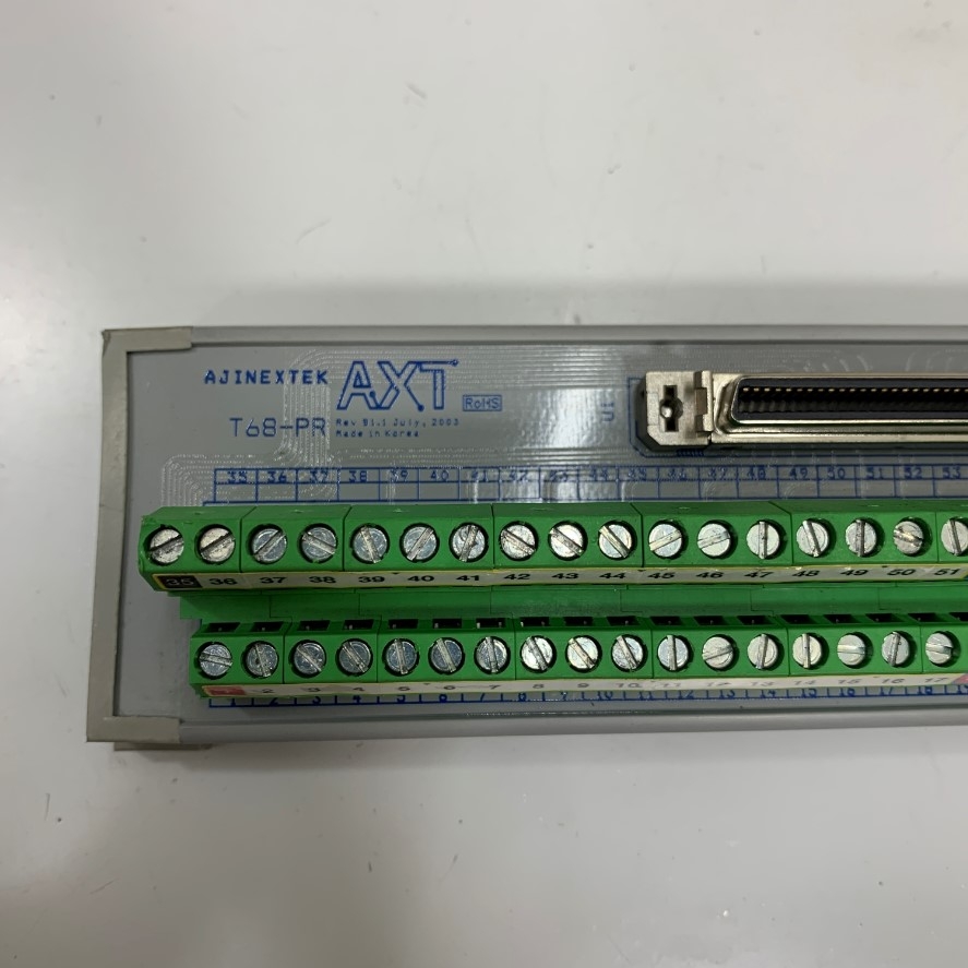 Cầu Đấu Original AJINEXTEK ATX T68-PR T68-PR-V1.0 SCSI MDR Connector 68 Pin Female Interface Terminal Block in korea