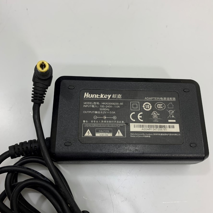 Adapter 8.2V 3A HuntKey HKA03008230-8E Connector Size 5.5mm x 2.5mm For Máy đo màu quang phổ CM-3600A Konica Minolta Color Light