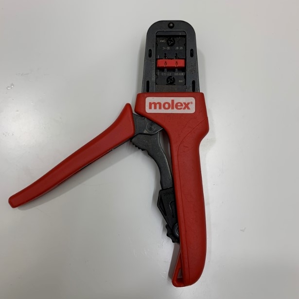 Kìm Bấm Cosse Dây Molex 638190500B Hand Crimp Tool 30-24 AWG Wire Size Hàng Đã Qua Sửu Dụng