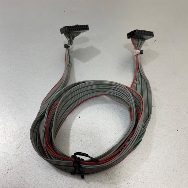 Cáp Điều Khiển IDC Flat Ribbon Cable 20 Pin Female 2.54mm with 2 Connectors For Yaskawa, Delta, Mitsubishi, Panasonic Servo Length 1.1M
