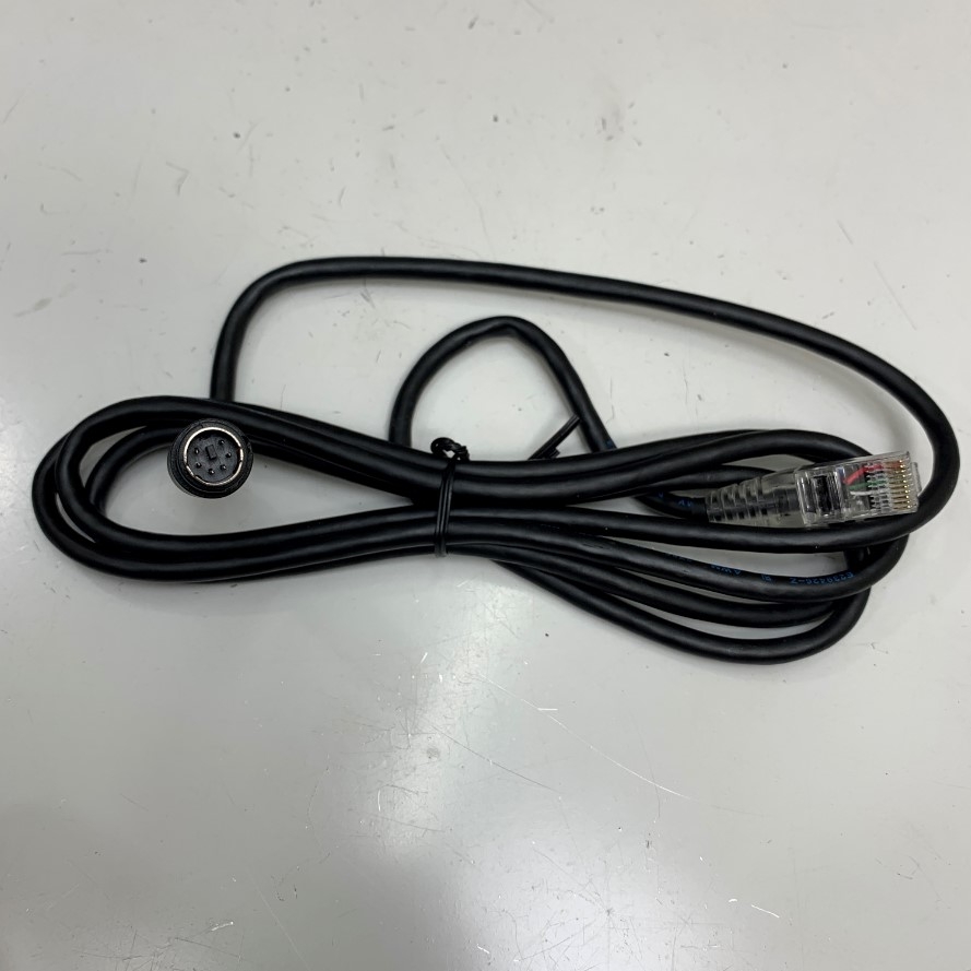 Cáp 1.8M 6ft Zebra CBA-K01-S07PAR PS/2 Keyboard Cable Mini Din 6 Pin Male to RJ50 10 Pin 10P10C For Barcode Scanner Motorola Symbol LS2208 LS4208 Zebra Barcode Scanner