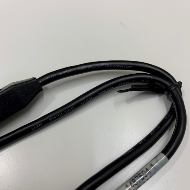 Cáp USB 2.0 Cable A Male to B Male Dài 0.5M 1487594-1 Shielded E188601 28AWG USB Printer, PLC