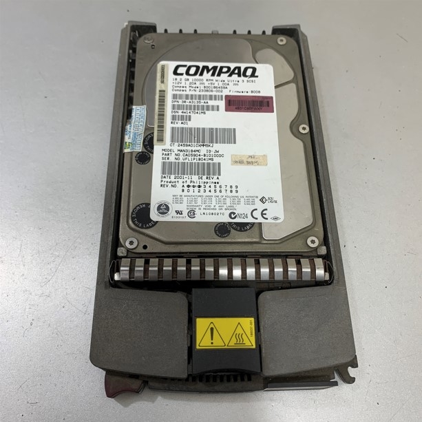 Ổ Cứng Máy Chủ HP-Compaq BD0186459A - 18.2GB 10K 80 PIN Ultra3-SCSI 3.5