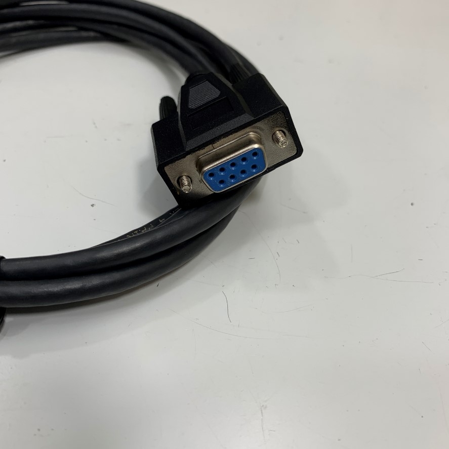 Cáp Agilent F1047-80002 Dài 2M 6.5ft RS232C Serial Null Modem Shielded Cable DB9 F/F 28AWG UL 80°C 30V OD 6.0mm PVC Color Black