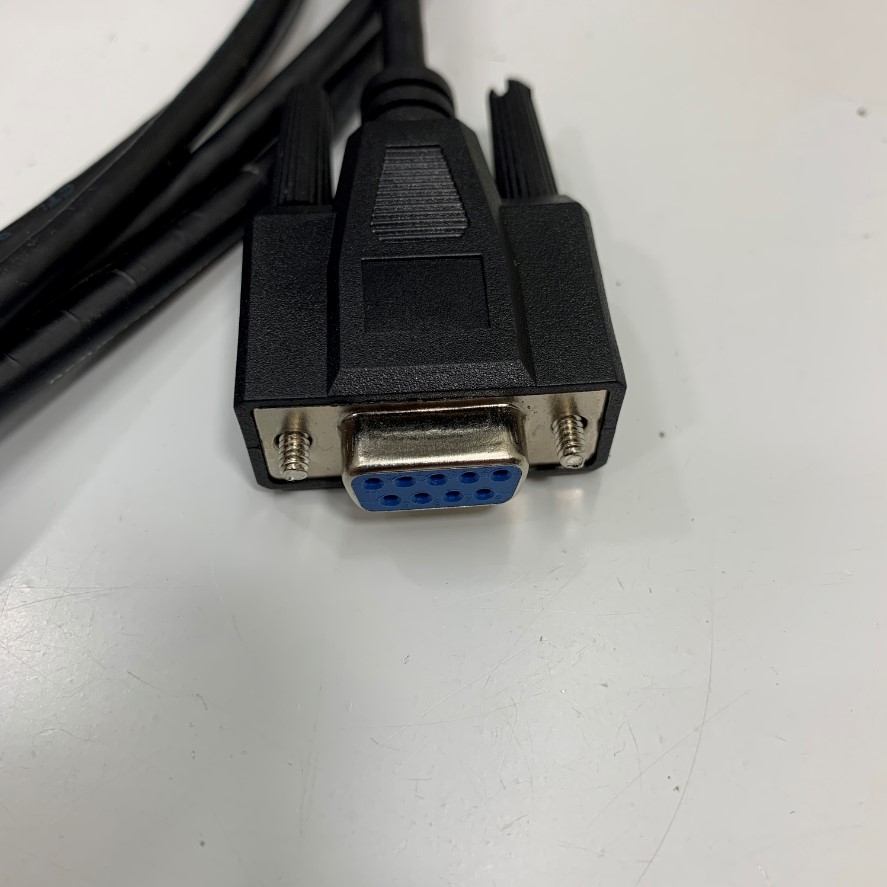 Cáp JZSP-CMS02 Dài 1.8M 6ft Programming Shielded Cable Connector MDR 14 Pin With Latch Clip Male to DB9 Female RS232 Communication For Yaskawa SGM Servo, PC to Servopack