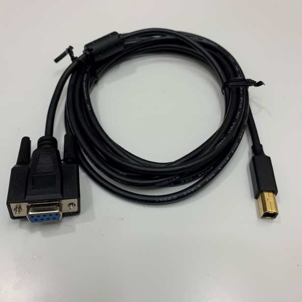 Cáp USB Type B to RS232 DB9 Female Printer Converter Cable Dài 3M For Máy Đếm Tần Số Pendulum CNT 90