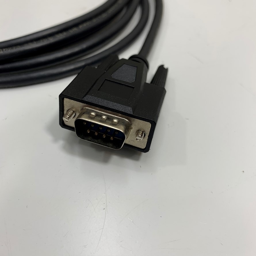 Cáp JZSP-CMS02 Dài 3M 10ft Programming Data Shielded Cable Connector MDR 14 Pin With Latch Clip Male to DB9 Male For Yaskawa Σ-II/Σ-III Series Servo