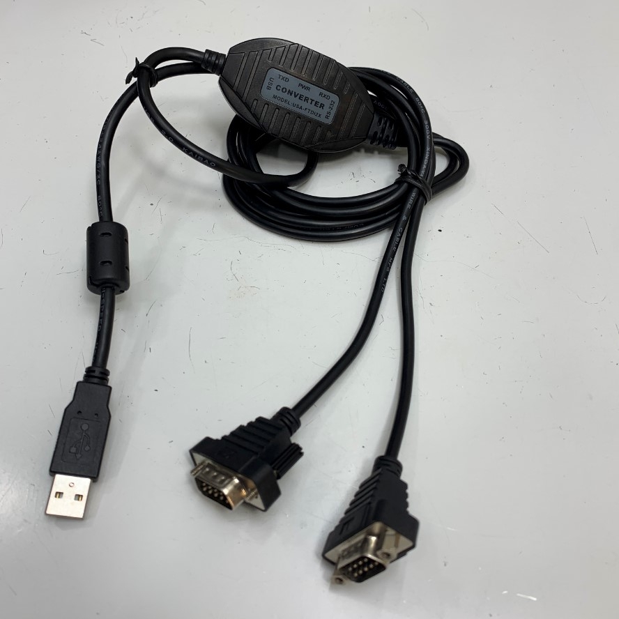 Cáp RS232C Data Transfer Gearmo USA-FTDI2X FTDI Chip USB to 2 Port Serial Adapter Dài 1.5M OEM iBUFFALO Arvel SRC06USB USB Serial Cable