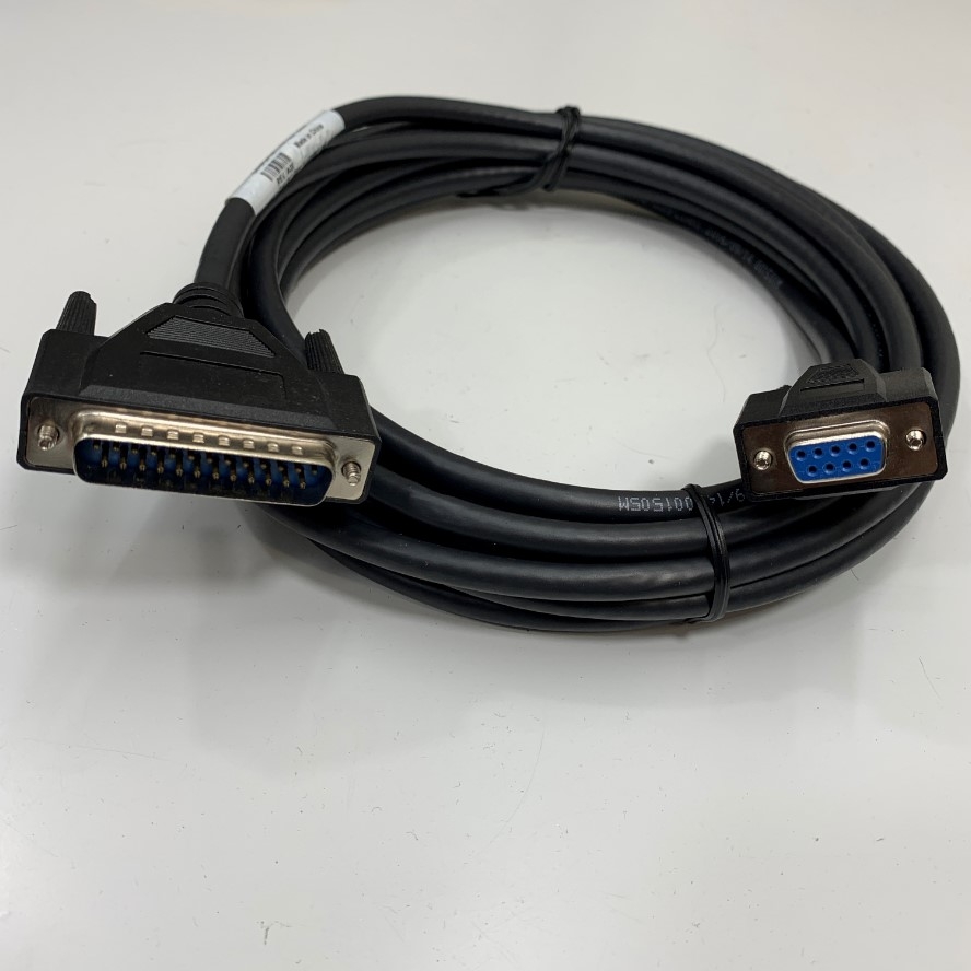 Cáp 3M 10ft A&D AX-KO2116-090 RS-232C Shielded Cable DB25 Male to DB9 Female For Cân Điện Tử AND A&D Balance GP Series GP-20K /GP30K/GP32K GP-40K/GP-60K/GP-61K witch Computer