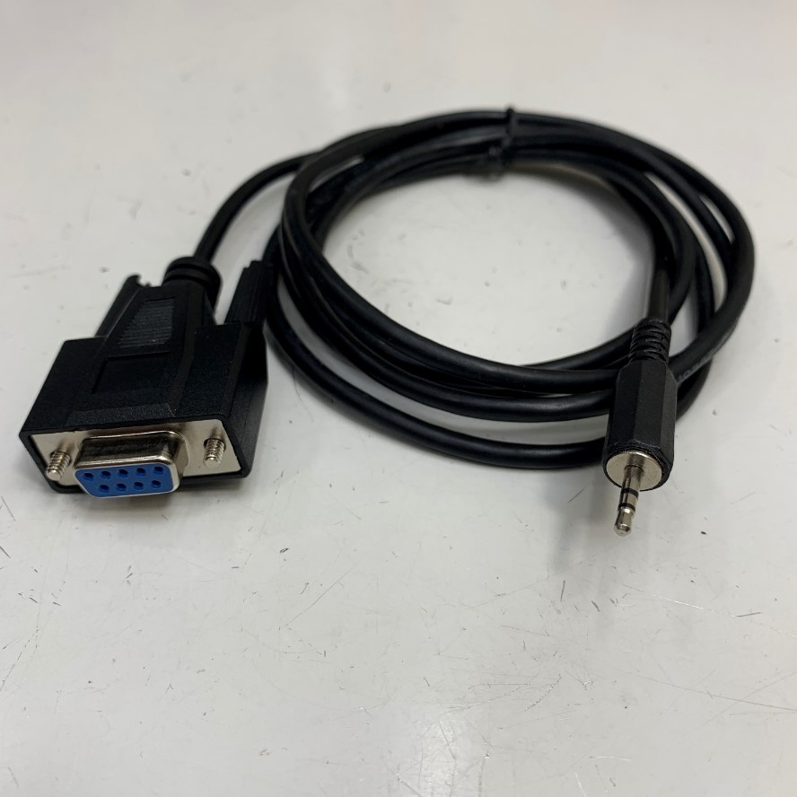 Cáp 1.8M 6Fft RS232 DB9 9 Pin Female to 2.5mm Male TRS Stereo Serial Data Converter Cable 6Ft For Industrial Data Transfer Communication Computer