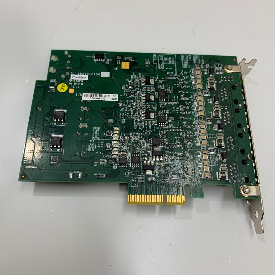 ADLINK 51-18519-0A50 PoE64 Video Capture Card PCI Express x4 4 Port Intel(R) 82574L GigE Vision Power over Ethernet Frame Grabber Jumbo Packets up to 9014 Byte