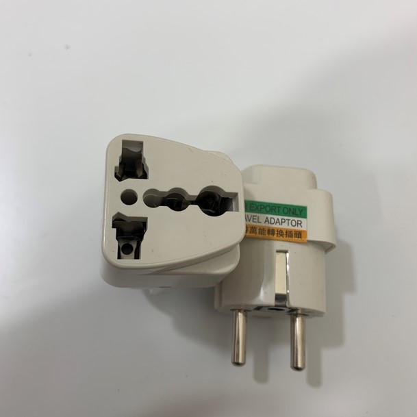 Rắc Chuyển Nguồn Travel Adapter EU Plug to Universal Adapter White 10A 250V ZL:003