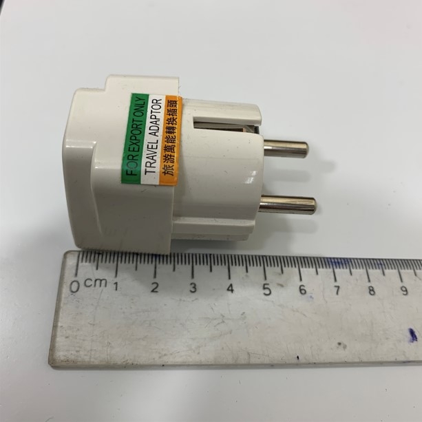 Rắc Chuyển Nguồn Travel Adapter EU Plug to Universal Adapter White 10A 250V ZL:003