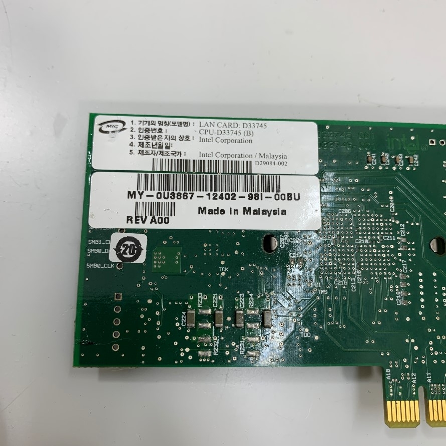 Intel D33745 Pro/1000-PT Gigabit Ethernet Single Port RJ45 1Gbps 10Base-T/100Base Adapter Pci Express For Industrial Ethernet Lan Card