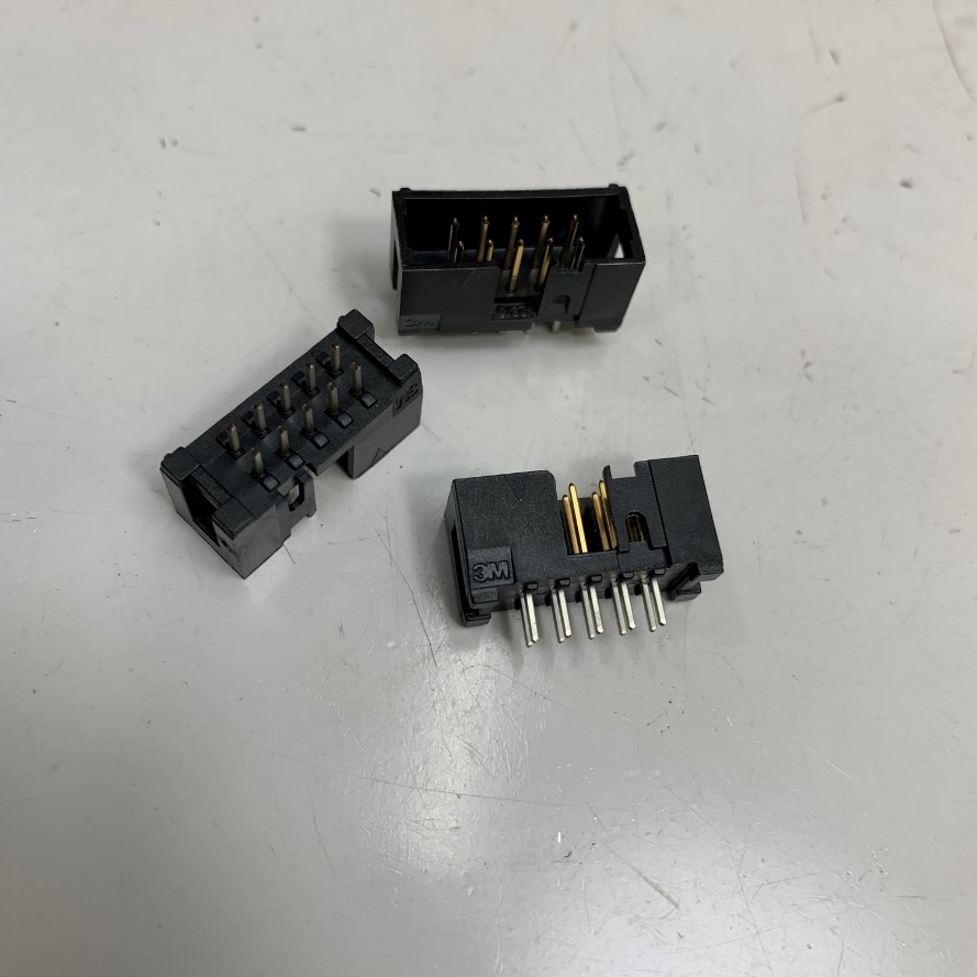 Đầu Jack 10 Pin IDC Male 2x5 Pin 2.54mm Pitch 2 Row PCB Box header IDC Socket 3M 2500 Series Straight Through Part number 542-8784