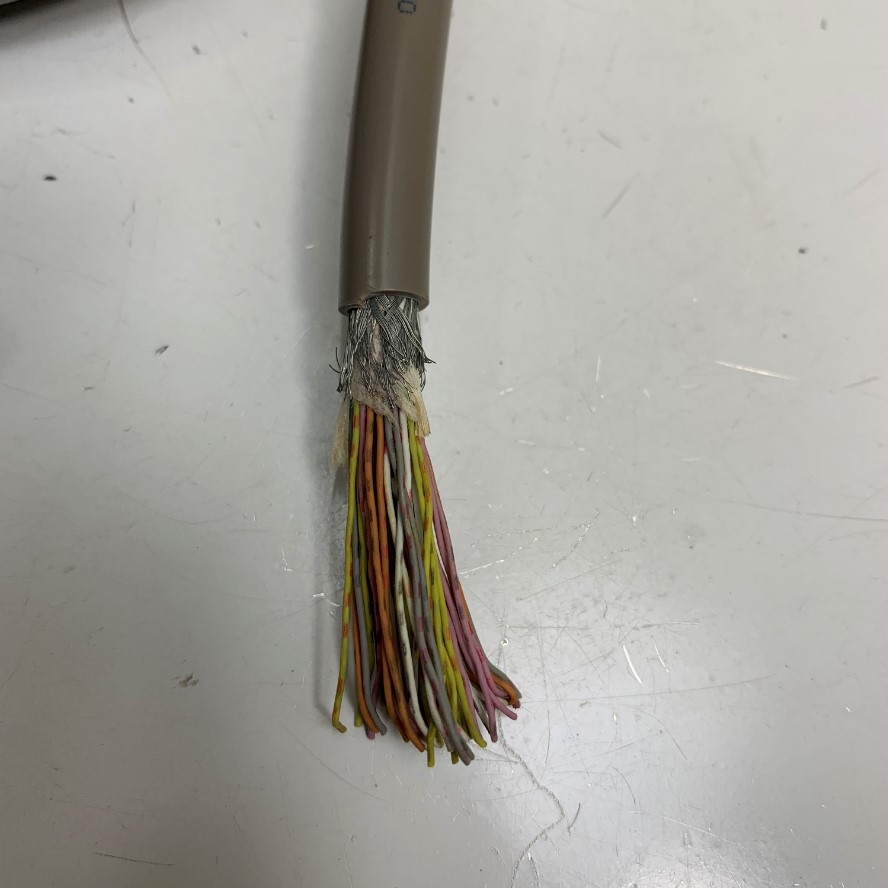 Cáp 1.6M 5.3ft Panasonic DV0P4360 A4 A5 A6 Servo CN X4 Control Line 50 Pin I/O Cable Connector 3M MDR 50 Pin Male With Screw to 50 Core Ends OD Ø 8.5mm Gray