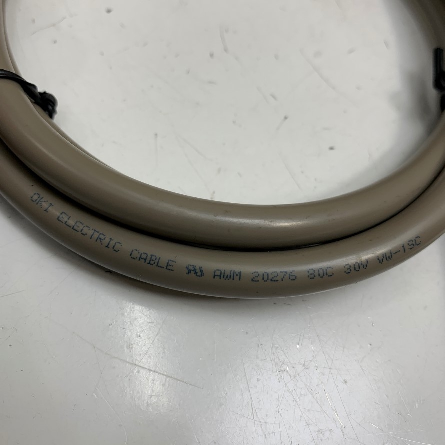 Cáp 1.6M 5.3ft Panasonic DV0P4360 A4 A5 A6 Servo CN X4 Control Line 50 Pin I/O Cable Connector 3M MDR 50 Pin Male With Screw to 50 Core Ends OD Ø 8.5mm Gray