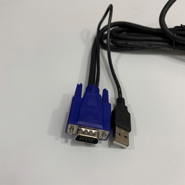 Cáp Điều Khiển 2-in-1 VGA/USB KVM Switch Cable 1.8M For Rackmount USB KVM Switch With Rack Mount Kit